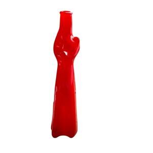 Happy Cat Matte Red Glass Mosel Reisling Rheinhessen Germany Wine‎ Bottle 13”